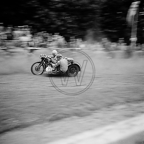 Motorradrennen auf der Victoria-Kampfbahn in den 1950er Jahren