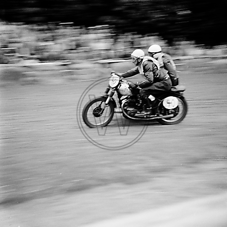 Motorradrennen auf der Victoria-Kampfbahn in den 1950er Jahren