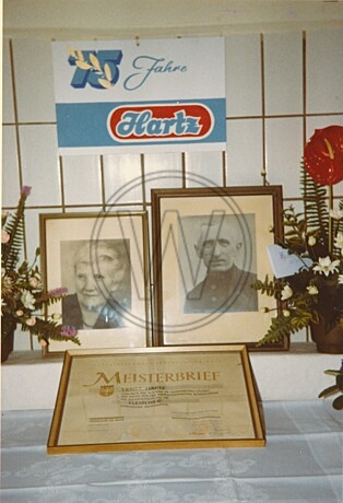 Feier 75 Jahre  Fleischerei Hartz 1981