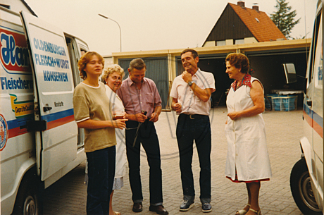 Feier 75 Jahre  Fleischerei Hartz 1981