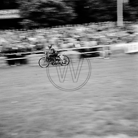 Motorradrennen auf der Victoria-Kampfbahn in den 1950er Jahren