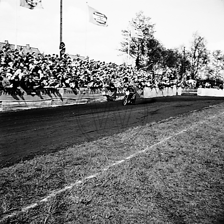 Motorradrennen auf der Victoria-Kampfbahn in den 1950er Jahren