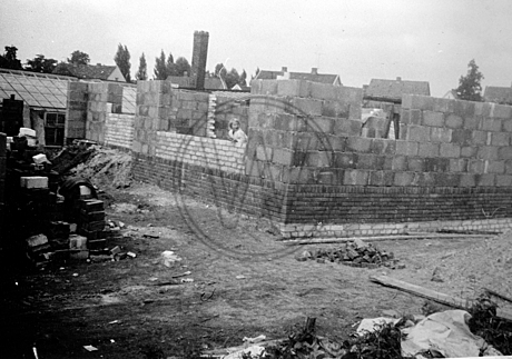 Hausbau in der Harmoniestraße 1962