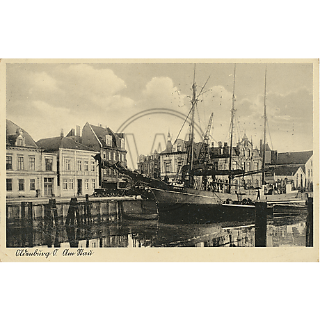Postkarte Hafen Stau 1934