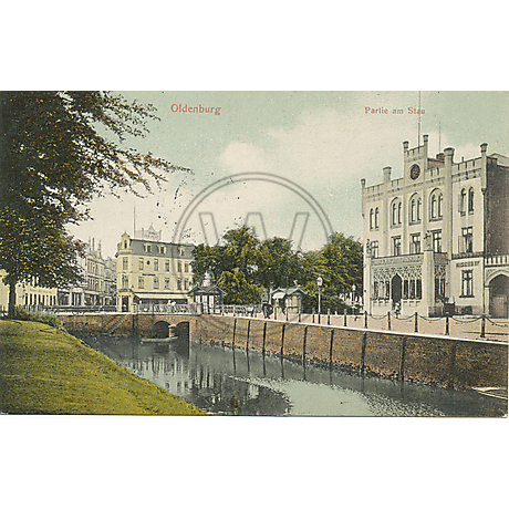 Postkarte Oldenburger Hafen 1909