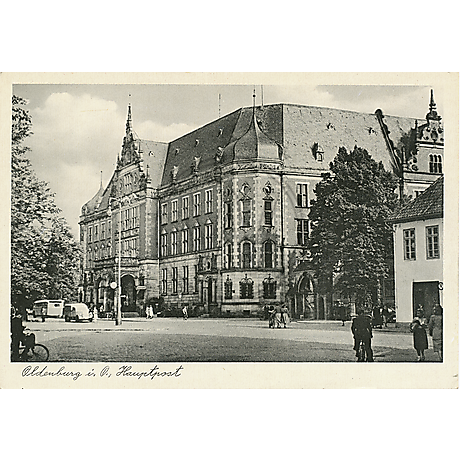 Postkarte Hauptpost 1952