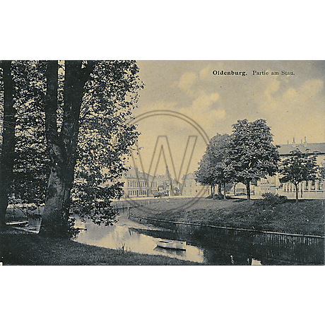 Postkarte Oldenburger Hafen 1908
