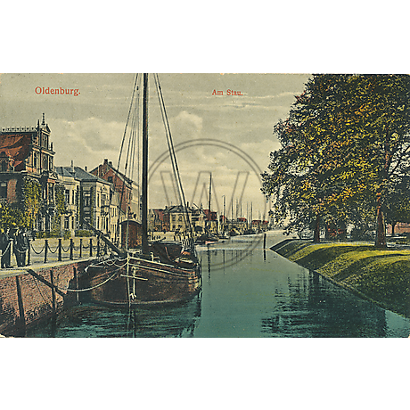 Postkarte Oldenburger Hafen 1915