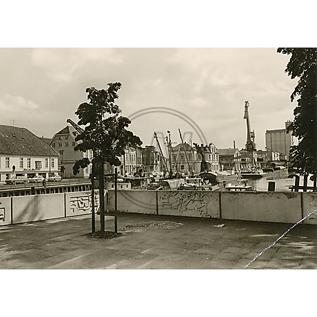 Postkarte Stau Hafen 1960er Jahre