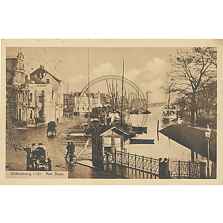 Postkarte Oldenburger Hafen 1911