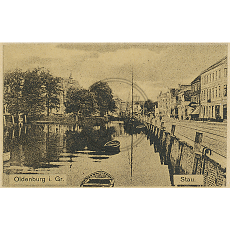 Postkarte Oldenburger Hafen 1913