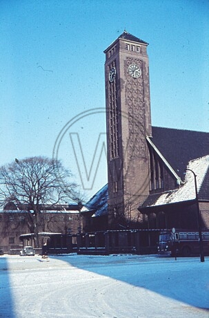 Bahnhofsturm im Winter 1958