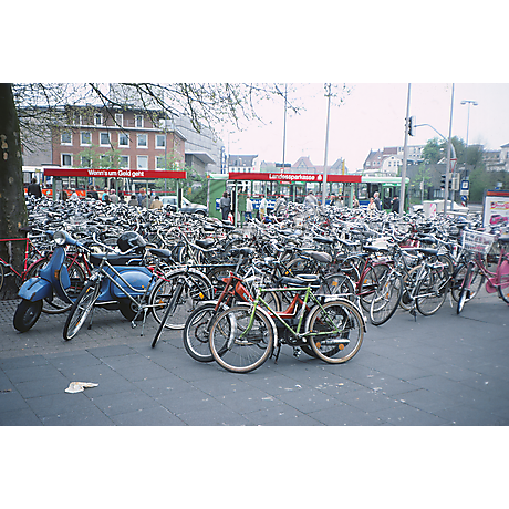 Fahrräder hinter dem Lappan