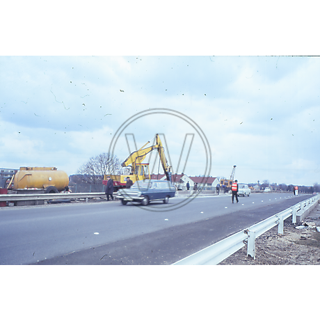 Spundwandramme Eisenbahnbrücke
