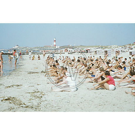 Strandgymnastik auf Borkum